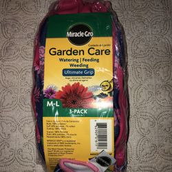 Miracle Gro Garden Care Ultimate Grip M/L NEW In Packaging Gloves