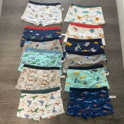 NEW Boys Cotton Underwear Lot of 12 Pairs XL - Dinosaurs Airplanes Sharks size 9-10T boys