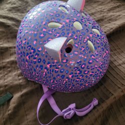 Krash Youth Leopard Kitty Fit System Bike Helmet!