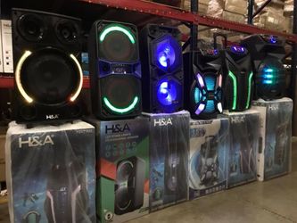 Bluetooth party speakers. Indoor and outdoor party speakers.