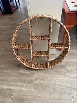 Wicker shelf