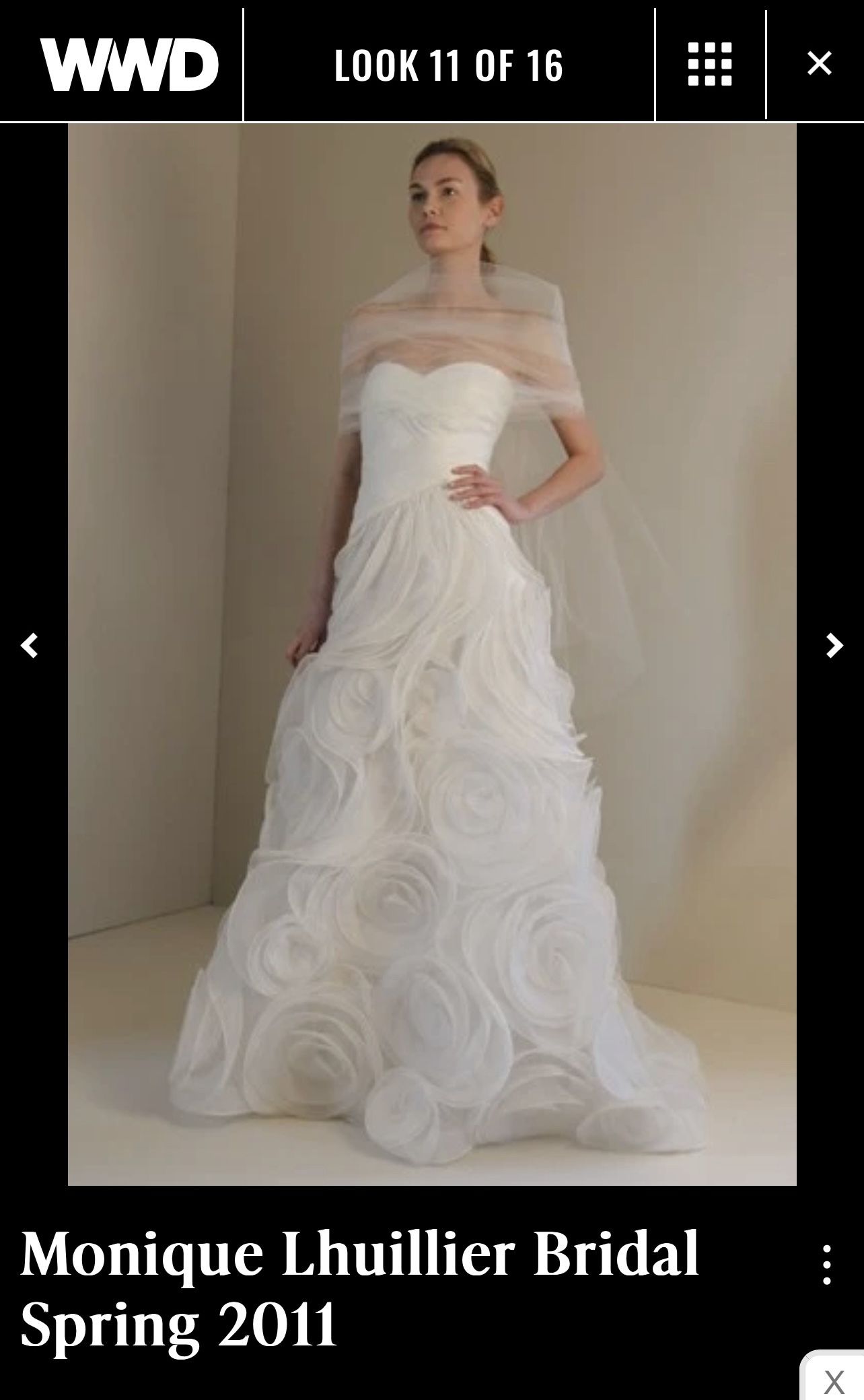 monique lhuillier wedding dress small - $400