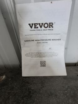 Gas powered pressure washer 3400 psi