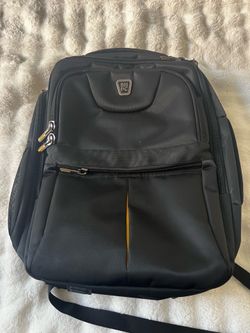 Beverly Hills Polo Club Corporate Laptop Backpack Black Travel Tech Bag
