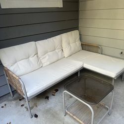 Patio Furniture Sofa with Table