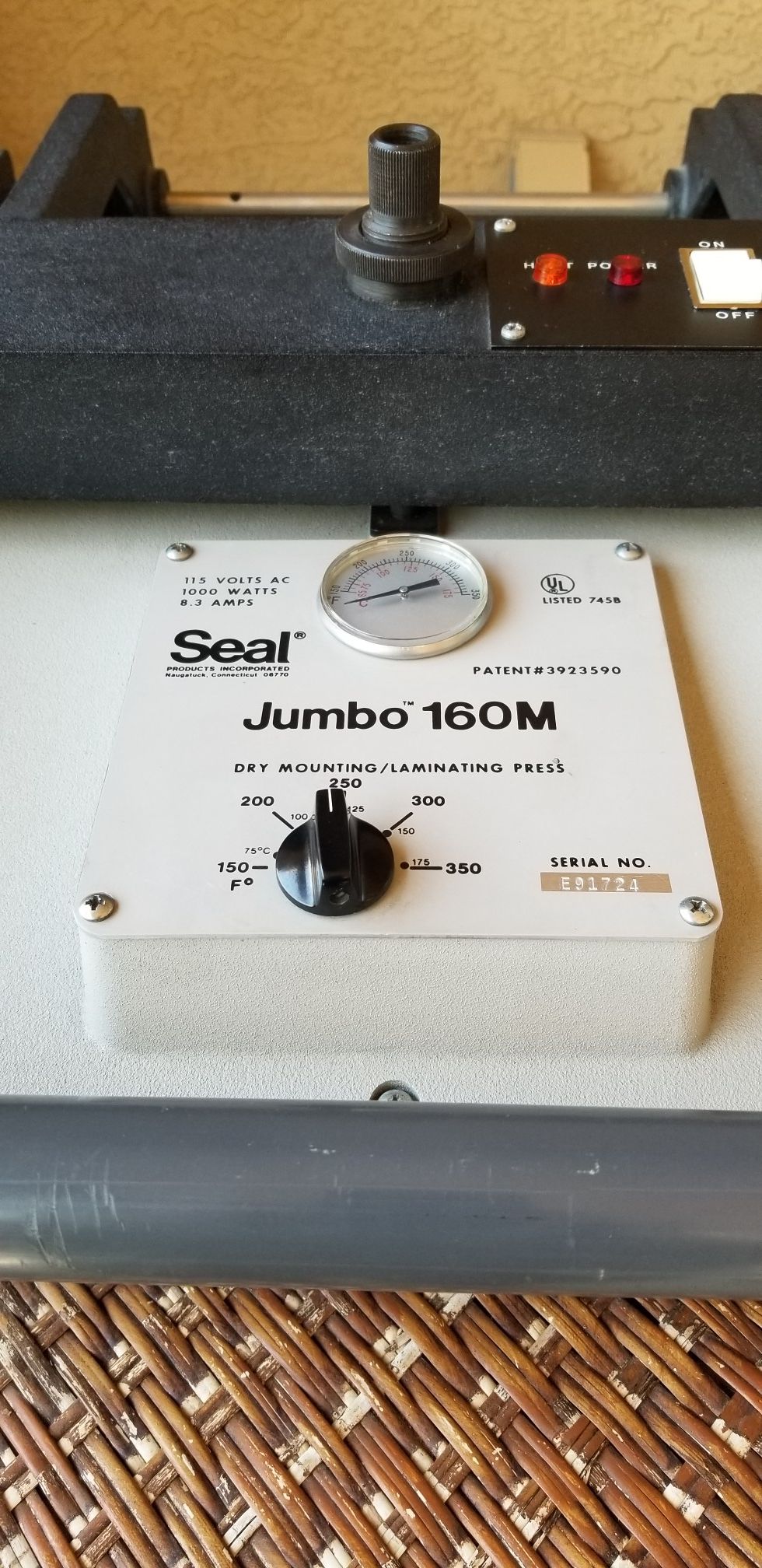 Seal Jumbo 160M dry mounting press