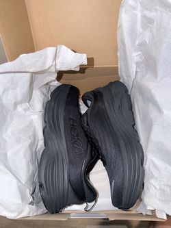 HOKA Bondi 8 Men’s Size 11 Black/Black Running Shoes 1123202 New in Box