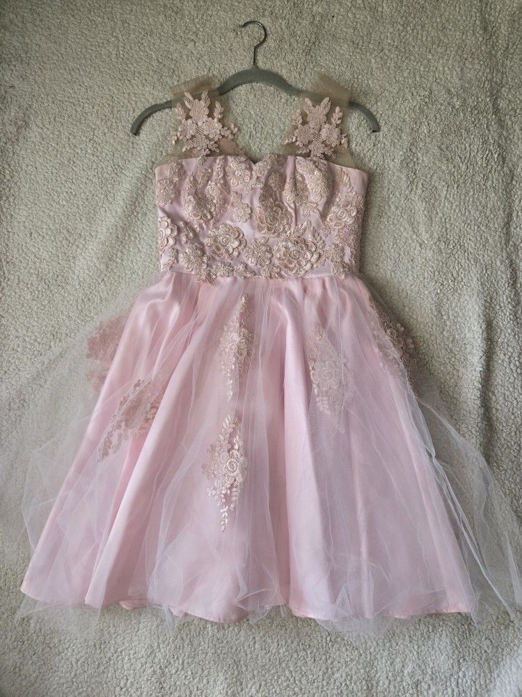 Girls Teens Pink Dress
