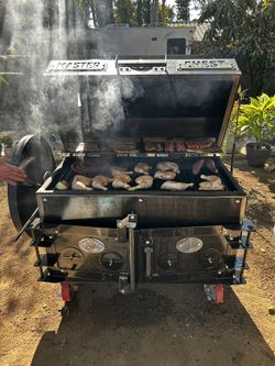 Dual Purpose BBQ Pit - Santa Maria/ Smoker Hybrid - Grill - Smoker - Barbecue - Live Fire - BBQ