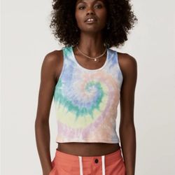 Daydreamer Prismatic Girls Tie Dye Tank Top - Size Medium