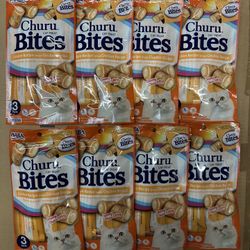24 Tubes Chicken Bites Cat Treat, New