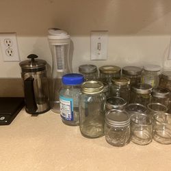 Free Glass Containers, Scale, French Press, Puro Water Container
