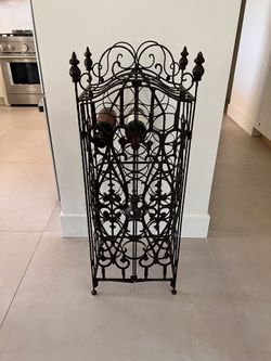Wrought Iron Wine Rack