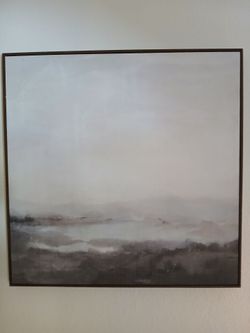 Framed artwork on canvas
