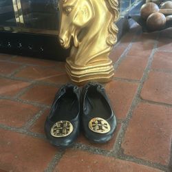 Black Torey Burch Ballet Flats 