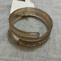 Cato Translucent Glitter Multilayer Bracelet W/Stone Embellishment 