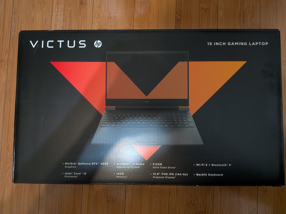 HP Victus 15.6 inch FHD 144HZ IPS Windows Gaming Laptop Intel Core i5-13420H 16GB RAM 512GB SSD RTX 4050 Mica Silver