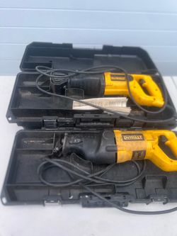 Lot of 2 dewalt saws dw304 and dw310 both works great $40 each 70 both. Location below  31705 Wesley Chapel blvd Fl 33543 Storage Mart