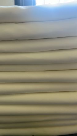 Ivory polyester table cloths