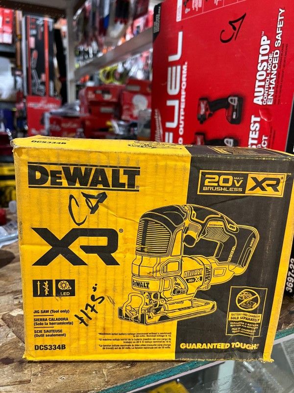 DEWALT 20V CORDLESS JIG SAW XR BRUSHLESS $165