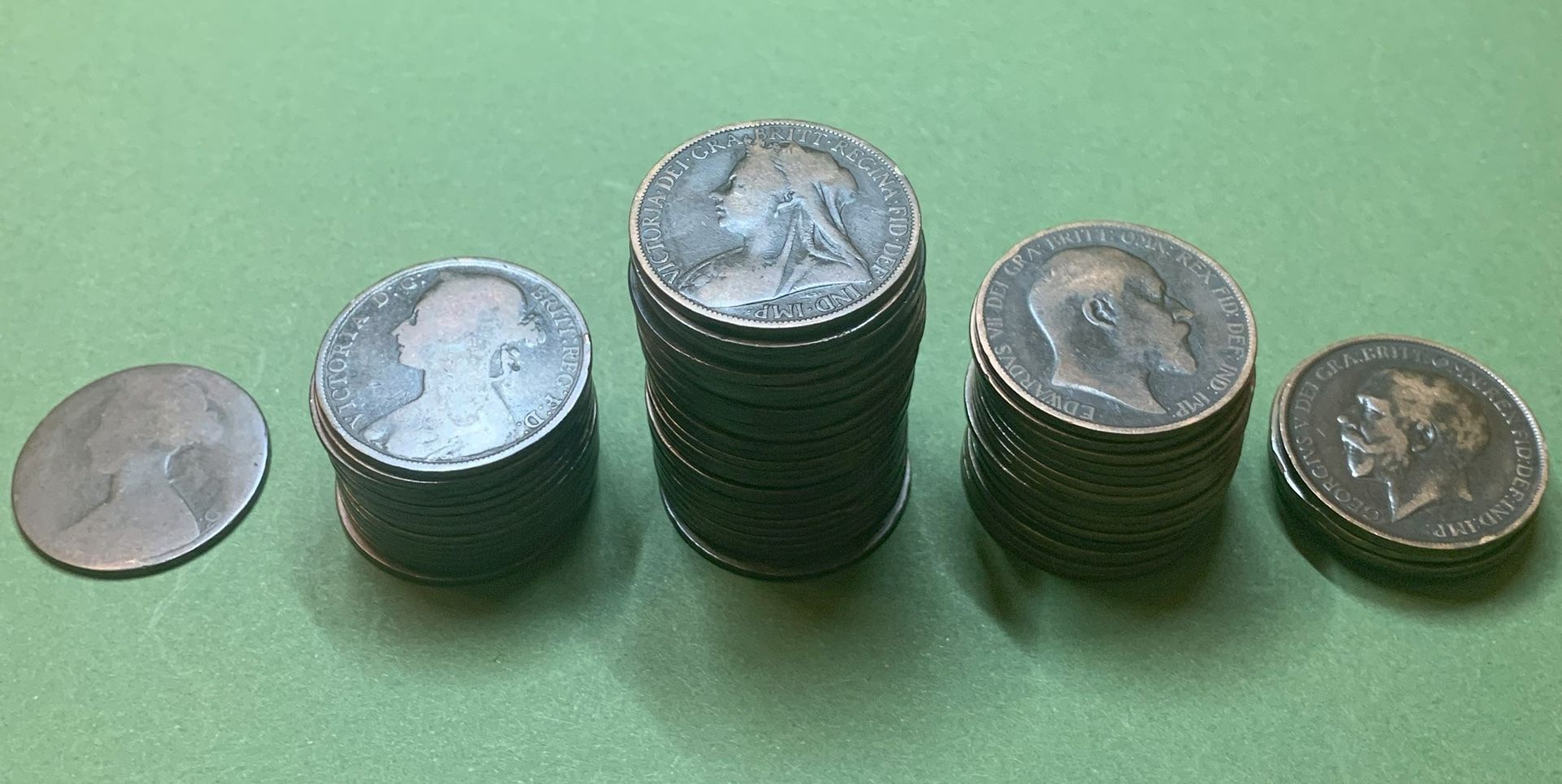 (66) Great Britain Large Pennies From 1863 to 1912