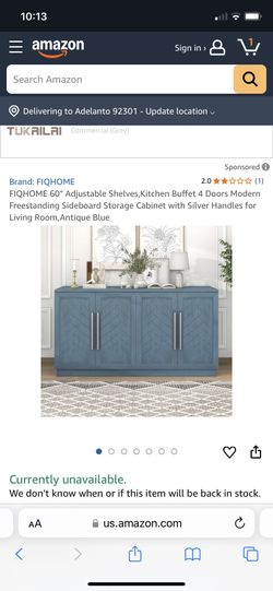 Storage Cabinet 60” New