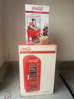 Coca Cola Fridge and popcorn maker