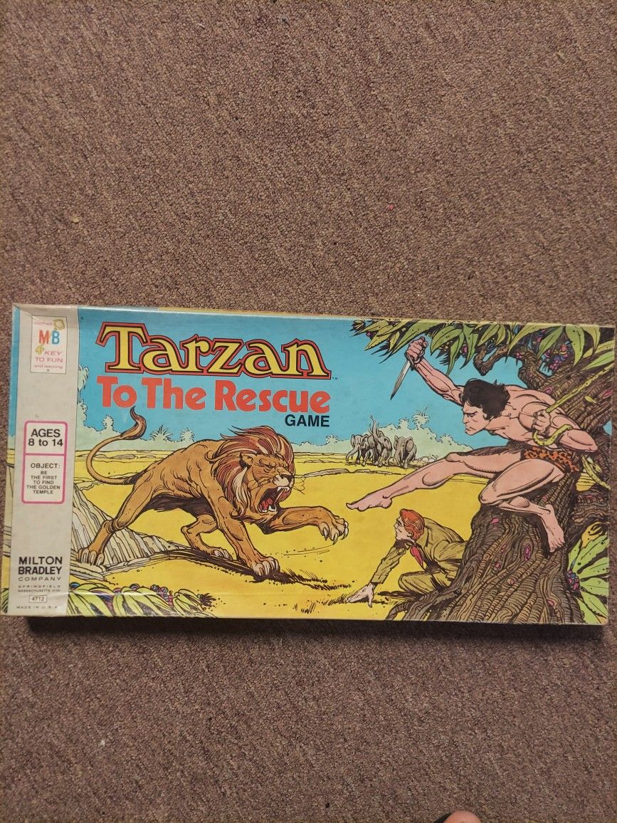 1977 Tarzan To The Rescue Boardgame
