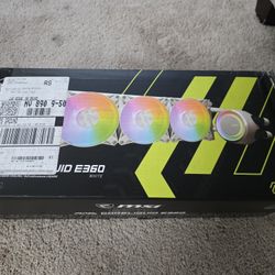 MSI MAG CoreLiquid E360 360mm AIO ARGB Cooler Triple 120mm Fans - LGA/AM5 White
