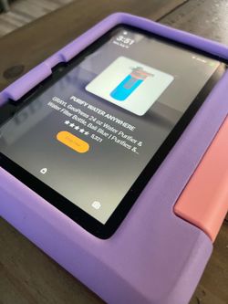 AmazoniPad in Purple Kids Case