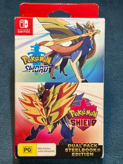 Nintendo Switch Pokemon Sword & Shield + Steel Book Edition