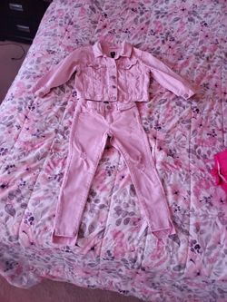 Girl Pink Denim Jacket and Pants,Gap Brand,Christmas Gift,