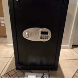 Home Safe Box, Safe with Fireproof Document Bag, Digital Combination and Keys 