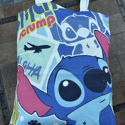 Stitch Travel Theme Tote Bag