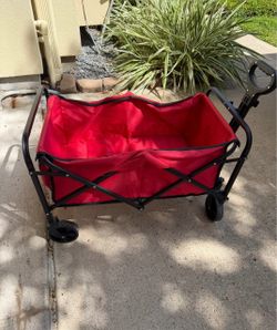 Beach Trolley,Collapsible Folding Outdoor Utility Wagon for Camping Beach Sports Foldable Wagon Trolley Cart with Wheels Garden Shopping Carts