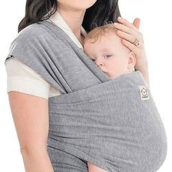 KeaBabies Baby Wrap Carrier (Grey)