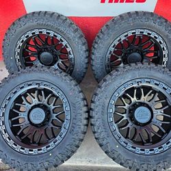 20x10 Wheels And Tires 33/1250/20 MT