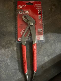 10 in. V-Jaw Pliers with Comfort Grip and Reaming Handles
