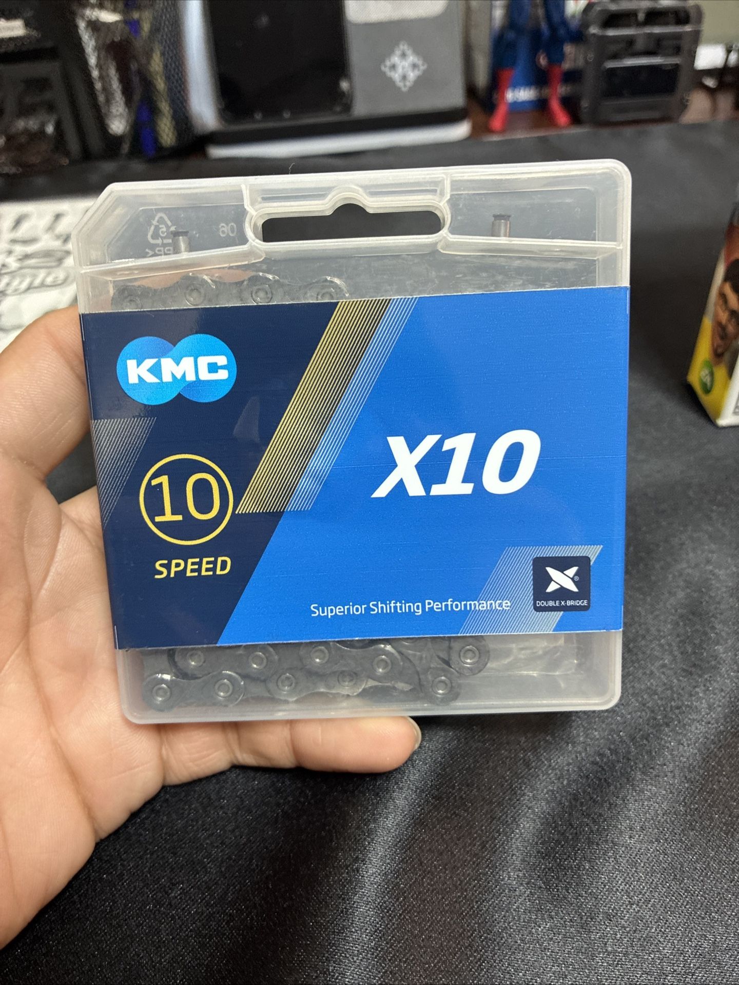 KMC X10 Silver/Black 114L Chain cycle bike chain