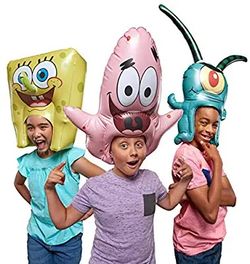 SpongeBob SquarePants SpongeHeads - Inflatable Fun Kids Toys, Pool Toy, Kids Birthday Party, Easy Halloween Costumes