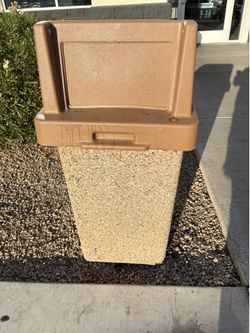 Concrete trash cans for sale