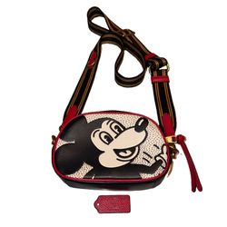 Coach Disney Mickey Mouse X Keith Haring Badge Camera Crossbody Bag C1142 W/ Tag