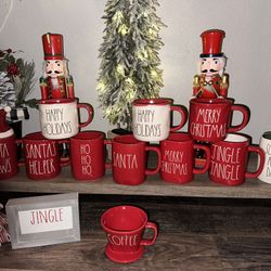 Rae Dunn Holiday Mugs $80 For All 