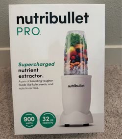 nutribullet Pro Personal Blender, Shakes, Smoothies, Food Prep, and Frozen Blending, 32 Ounce Cup, 24 Ounce Cup, Flip-top Travel Lid