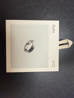 Oura Ring 5 Smart Ring - Silver, Size 10