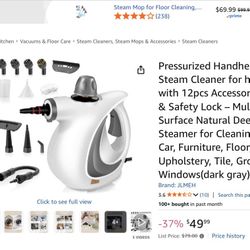 Pressurized Handheld Steam Cleaner. Cash&PickUp only Please