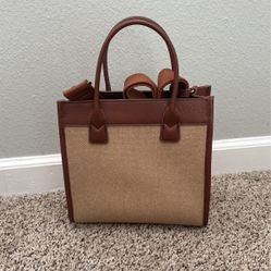 Brand New Brown Tweed Purse 