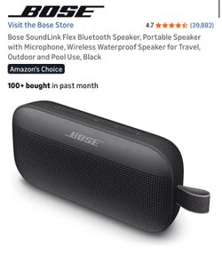 Bose SoundLink Flex Bluetooth Speaker, Black & Blue - Like New Open Box!