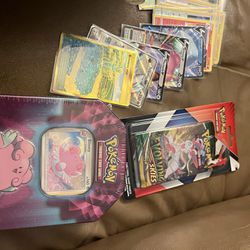 Sealed Pokemon Cards. Rares And Semi Rares Sleeved 