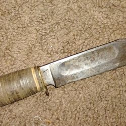 Vtg York Cutlery 545 Knife Made In Solingen Germany 9" with 5" Blade